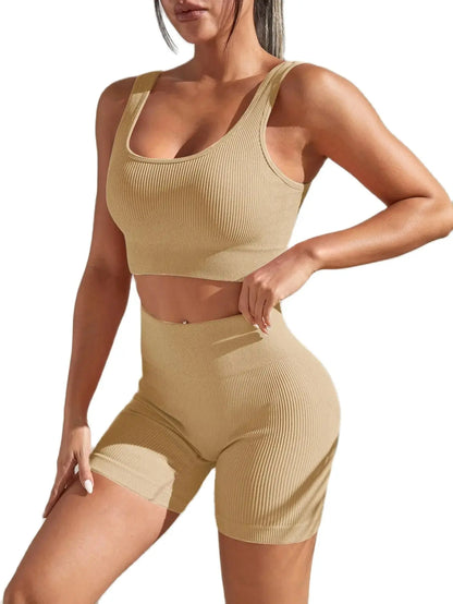 Seamless High Waist Yoga Fitness Set