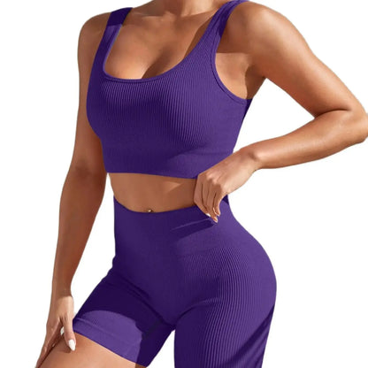 Seamless High Waist Yoga Fitness Set