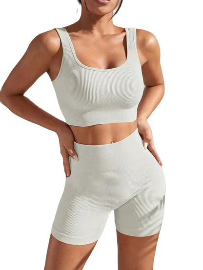 Seamless High Waist Yoga Fitness Set