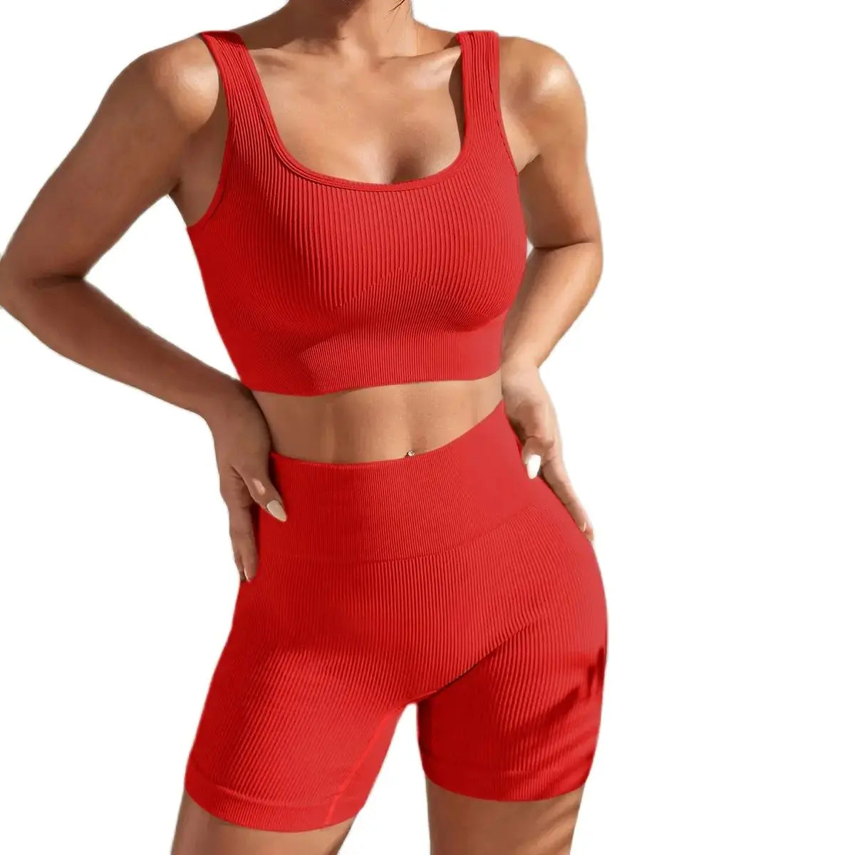 Seamless High Waist Yoga Fitness Set