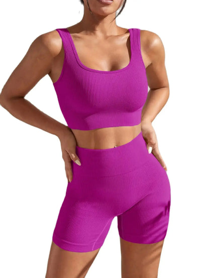 Seamless High Waist Yoga Fitness Set