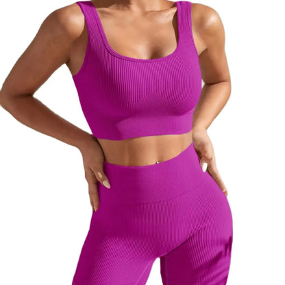 Seamless High Waist Yoga Fitness Set